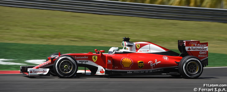 Sebastian Vettel y Kimi Räikkönen de finalizan cerca de los Mercedes en las pruebas 