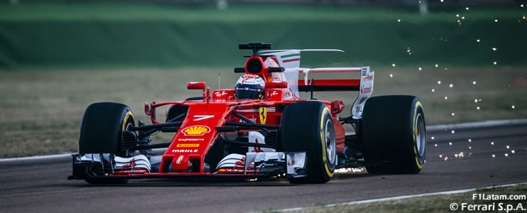 Räikkönen y Vettel completan los primeros 100 km del Ferrari SF70H en Fiorano
