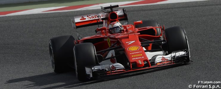 Kimi Räikkönen deja a Ferrari adelante en la primera semana de pruebas - Tests en Barcelona - Día 4