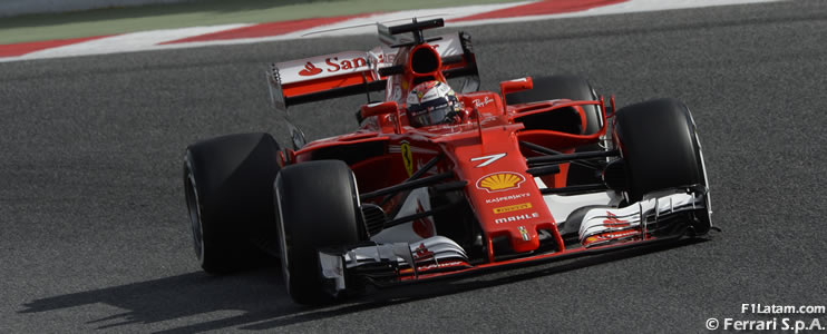 Kimi Räikkönen deja a Ferrari adelante en la primera semana de pruebas - Tests en Barcelona - Día 4 