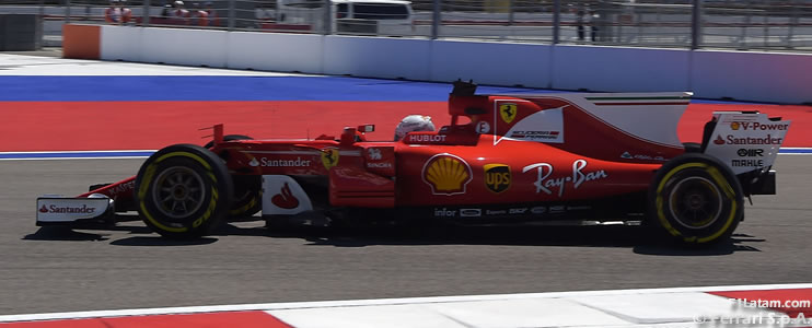 Sebastian Vettel deja nuevamente a Ferrari adelante - Reporte Pruebas Libres 2 - GP de Rusia 