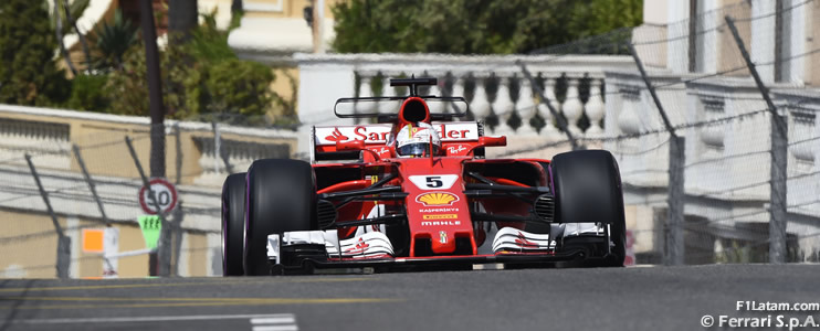 Sebastian Vettel vuela en las calles del Principado - Reporte Pruebas Libres 2 - GP de Mónaco