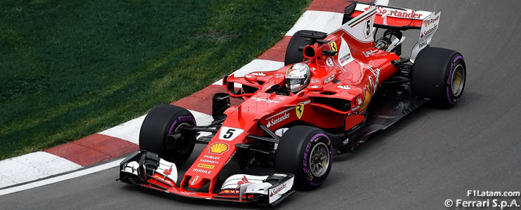 Vettel y Räikkönen dejan a los Ferrari SF70H como los más rápidos - Reporte Pruebas Libres 3 - GP de Canadá 