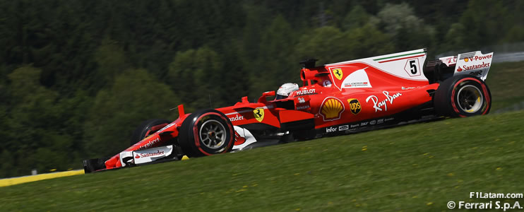 Vettel adelante y Hamilton con problemas - Reporte Pruebas Libres 3 - GP de Austria