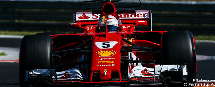 Sebastian Vettel deja a Ferrari adelante nuevamente en Budapest - Test en Hungaroring - Día Final