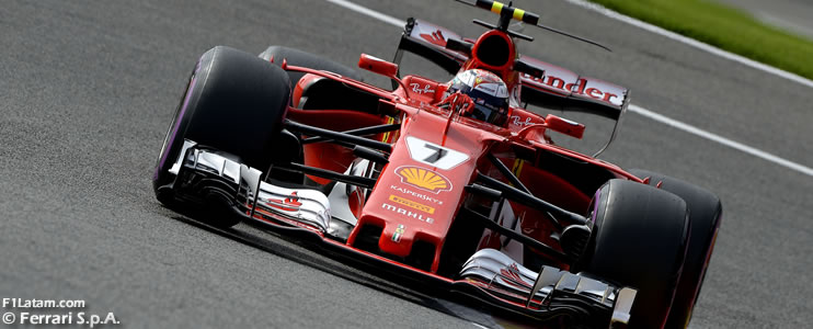 Kimi Räikkönen y Sebastian Vettel dejan a Ferrari adelante - Reporte Pruebas Libres 3 - GP de Bélgica