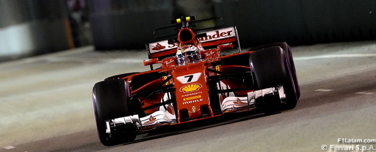 Jornada inicial complicada para Vettel y Räikkönen en el Marina Bay
