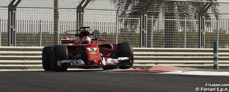 Sebastian Vettel inicia por delante de Lewis Hamilton - Reporte Pruebas Libres 1 - GP de Abu Dhabi 
