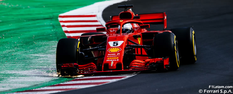Vettel dejó al nuevo Ferrari SF71H al comando de los tiempos - Tests en Barcelona - Día 2