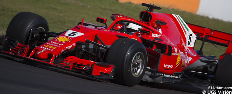 Vettel destrozó tiempo de Ricciardo e impuso nuevo récord de pista  - Tests en Barcelona - Día 7