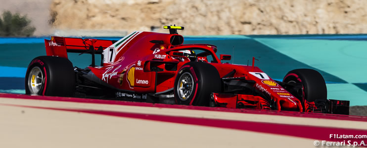 Kimi Räikkönen dejó nuevamente a Ferrari adelante - Reporte Pruebas Libres 3 - GP de Bahrein 
