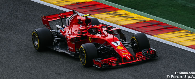 Räikkönen mantiene la bandera de Ferrari en alto - Reporte Pruebas Libres 2 - GP de Bélgica
 