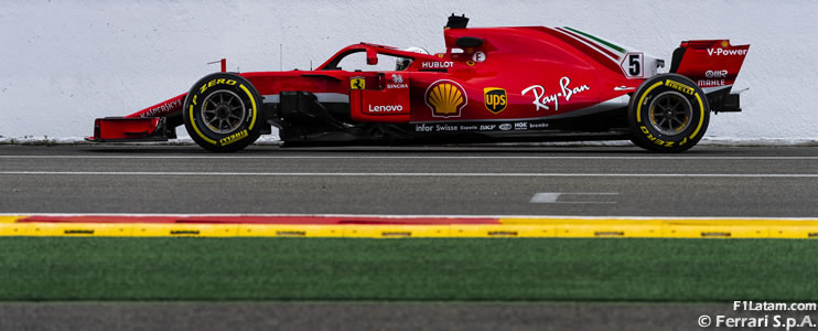 Ferrari mandó con Vettel y Räikkönen adelante - Reporte Pruebas Libres 3 - GP de Bélgica