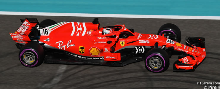 Leclerc inicia con el pie derecho en Ferrari al marcar el mejor tiempo de los tests de Pirelli