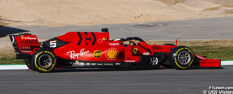 Sebastian Vettel le ganó el pulso final a Lewis Hamilton - Tests en Barcelona - Día 8