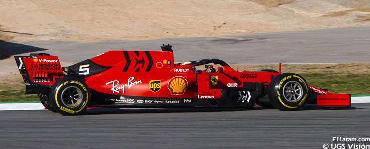 Sebastian Vettel le ganó el pulso final a Lewis Hamilton - Tests en Barcelona - Día 8 