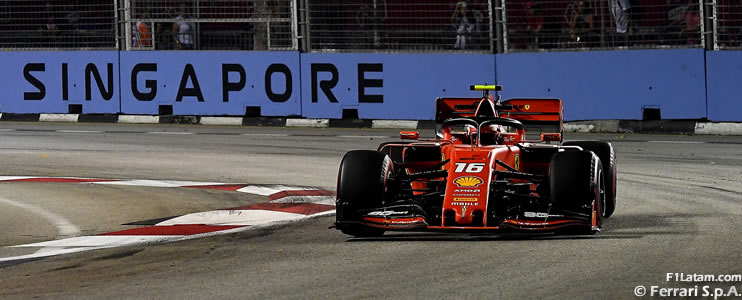 Leclerc y Ferrari en la pole contra todos los pronósticos - Reporte Clasificación - GP de Singapur 