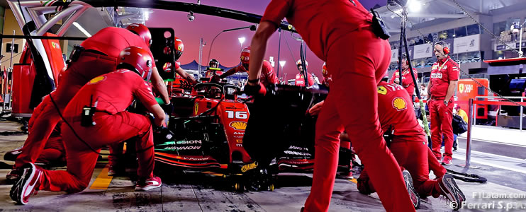 Leclerc mantiene su tercer lugar en Yas Marina. Ferrari recibe multa por infracción técnica