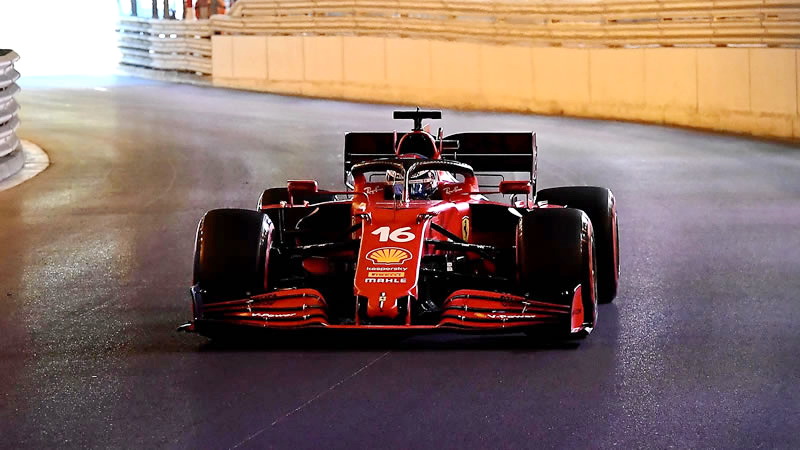 Leclerc y Sainz sorprenden con el Ferrari SF21 - Reporte Pruebas Libres 2 - GP de Mónaco 