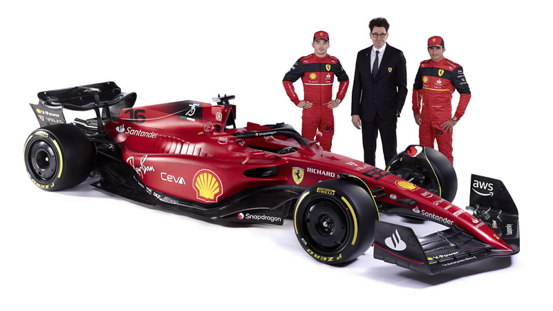 Ferrari presenta el F1-75, su nuevo auto para la temporada 2022
