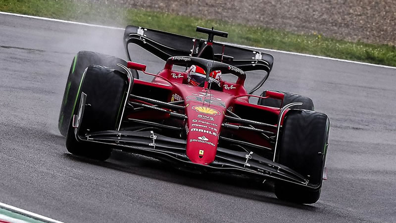 Charles Leclerc impuso el ritmo bajo la lluvia -  Reporte Pruebas Libres 1 - GP de Emilia Romaña 