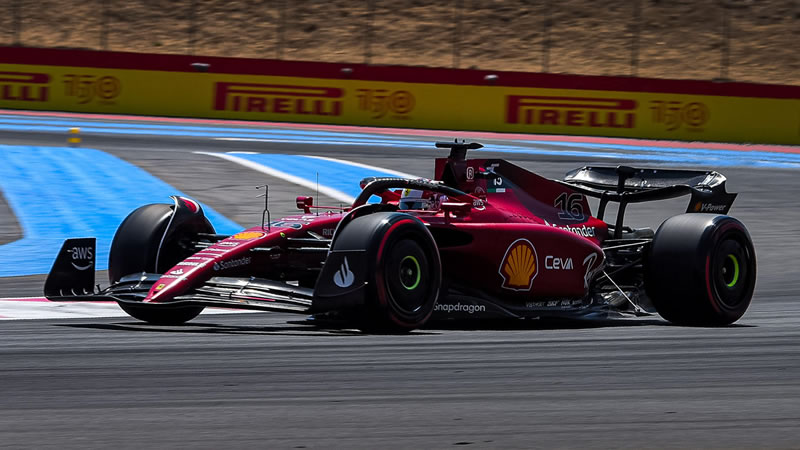 Leclerc adelante y Verstappen lo asedia - Reporte Pruebas Libres 1 - GP de Francia 