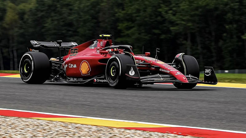 Sainz comanda la ofensiva de Ferrari - Reporte Pruebas Libres 1 - GP de Bélgica