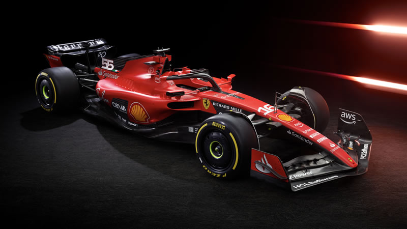 Ferrari presenta el nuevo SF-23 de Charles Leclerc y Carlos Sainz