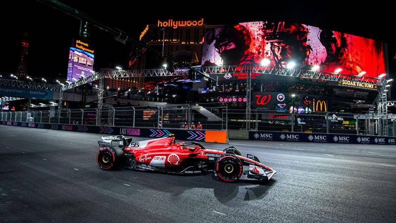 Parrilla de salida del GP de Las Vegas 2023 tras penalización para Sainz y Stroll 