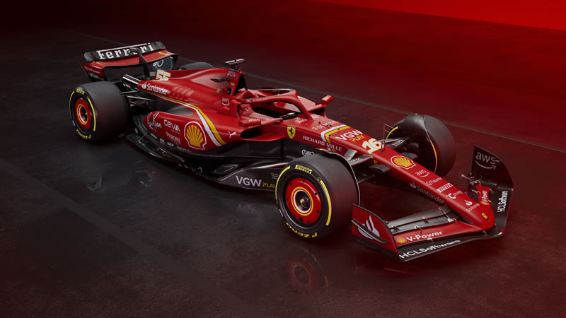 Ferrari presenta el nuevo auto de Charles Leclerc y Carlos Sainz: el SF-24
