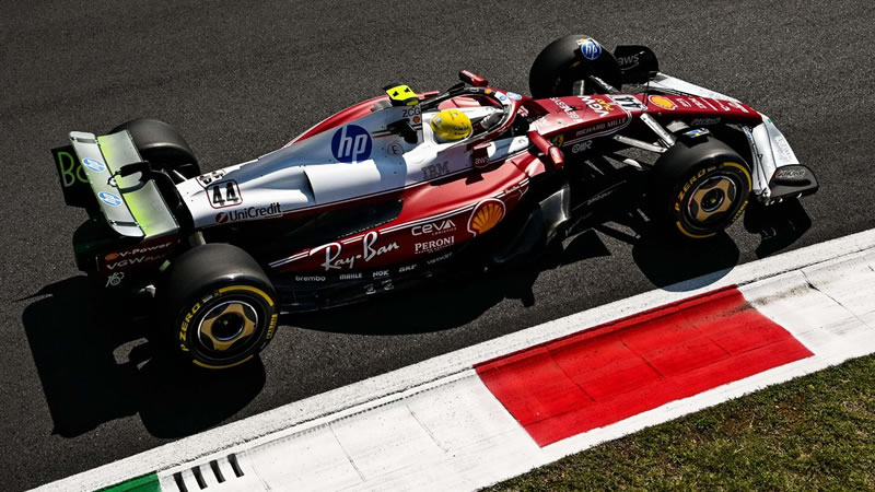 Ferrari inicia fuerte en casa con Hamilton y Leclerc - Reporte Pruebas Libres 1 - GP de Italia