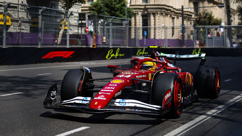 Hamilton y Leclerc lideran la sesión. Colisión de Norris - Reporte Pruebas Libres 2 - GP de Azerbaiyán