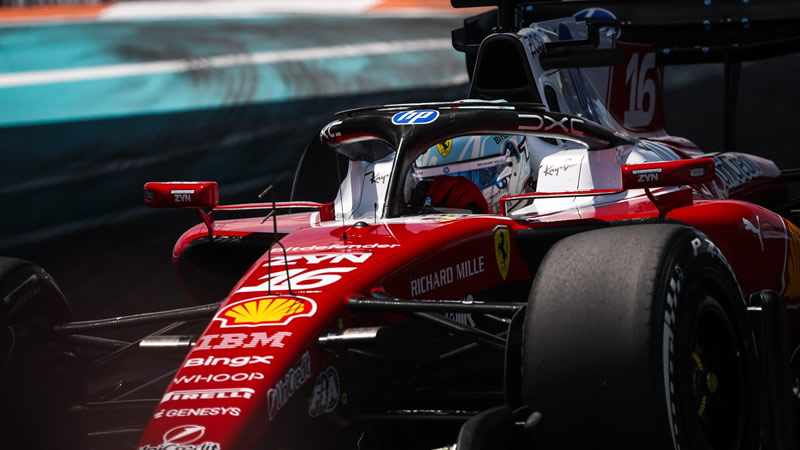 Charles Leclerc inicia fuerte en el Hard Rock Stadium - Reporte Pruebas Libres 1 - GP de Miami