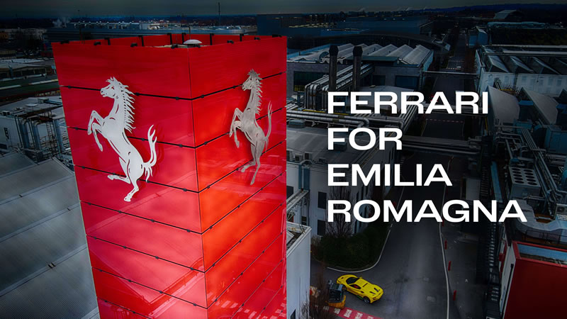 Ferrari realiza importante donación ante la catástrofe natural en Emilia Romaña 