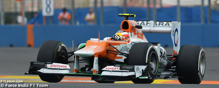 Gran rendimiento del VJM05 en suelo valenciano - Reporte Viernes - GP de Europa - Force India
