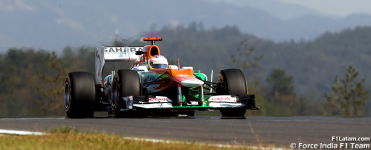 Una buena base para el fin de semana - Reporte Viernes - GP de Corea - Force India 