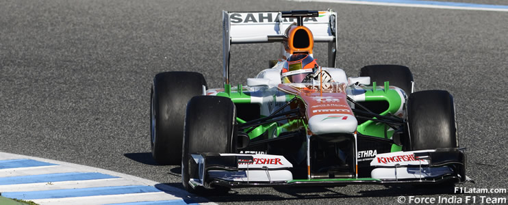 Día positivo para Jules Bianchi en su única jornada con Force India en Jerez 