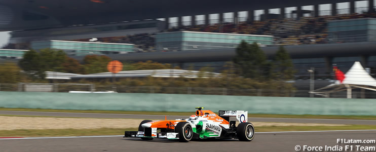 Arduo trabajo para Di Resta y Sutil - 
Reporte Viernes - GP de China - Force India
 