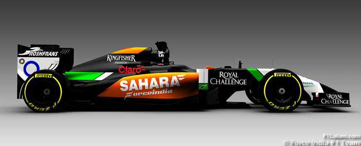 La escudería Force India revela la imagen de su auto para la Temporada 2014
 