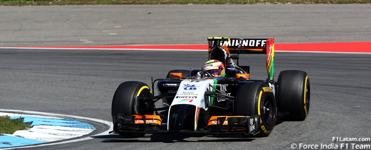 Sergio Pérez arriesgó y consiguió entrar a la Q3 - Reporte Clasificación - GP de Alemania - Force India
 