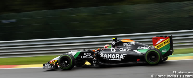 Pérez y Hülkenberg confían en el ritmo en tandas largas - Reporte Clasificación - GP de Bélgica - Force India
