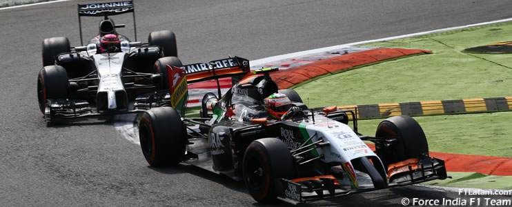 Pérez le gana un gran duelo a Button en Monza - Reporte Carrera - GP de Italia - Force India
 