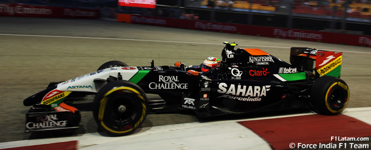 Misión complicada pero no imposible para Pérez y Hülkenberg - Reporte Clasificación - GP de Singapur - Force India
