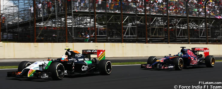 Jornada complicada para Sergio Pérez - Reporte Carrera - GP de Brasil - Force India 