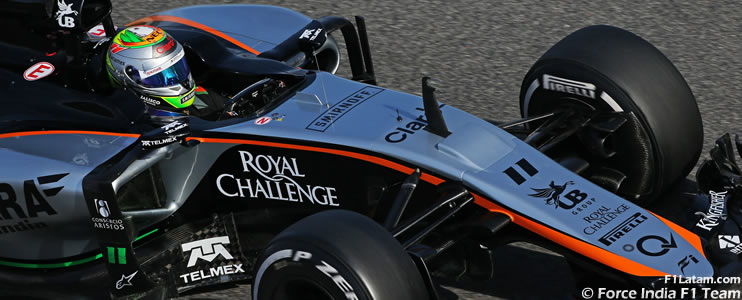 El mexicano Sergio Pérez completó satisfactoriamente sus primeras vueltas con el nuevo VJM08 