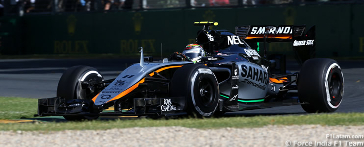Hülkenberg y Pérez suman en una jornada inesperada - Reporte Carrera - GP de Australia - Force India 