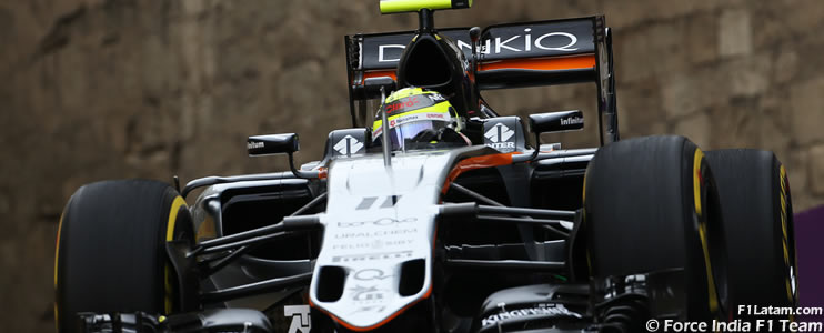 Sergio Pérez perderá cinco lugares en la grilla de partida del Gran Premio de Europa
