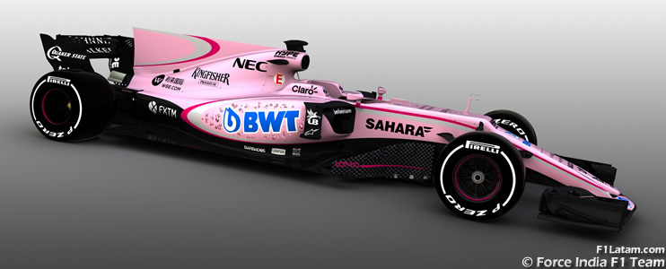 Pérez y Ocon tendrán el color rosa en sus autos en 2017 - Previo - GP de Australia - Force India 
