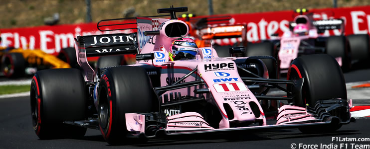 Sergio 'Checo' Pérez se llevó su mejor resultado en Hungría tras un inicio complicado 
