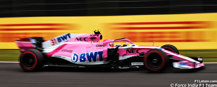 Grilla de partida del GP de Japón tras penalización para Esteban Ocon